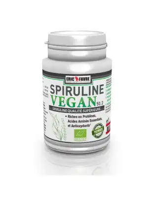 Eric Favre Spiruline Vegan Bio 100 Comprimés à Paris