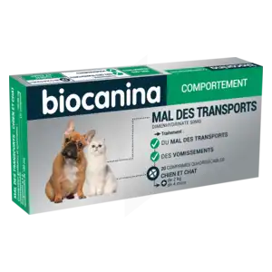 Biocanina Mal Des Transports Comprimés 2 Plaquettes/10 à SAINT-SAENS