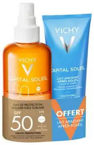 Acheter VICHY CAPITAL SOLEIL SPF50 Eau solaire hâle sublimé Spray/200ml+APS à Lyon
