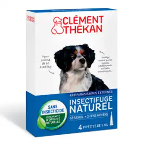 Clément Thékan Spot-on Solution Externe Chien Moyen 4 Pipettes/5ml à Saint-Priest