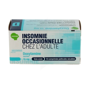 Doxylamine Cristers 15 Mg, Comprimé Pelliculé Sécable
