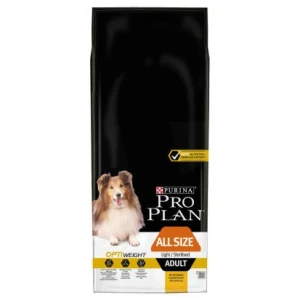 Pro Plan - Croquettes Optiweight All Size Light Sterilised Poulet Pour Chien - 14kg