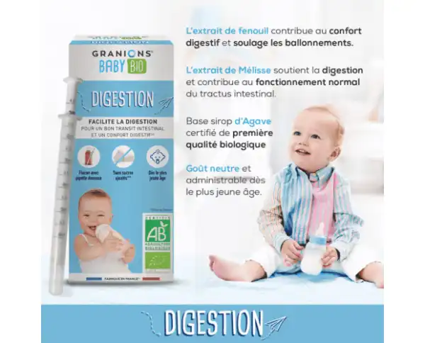 Granions Baby Bio Digestion Solution Buvable Fl/125ml