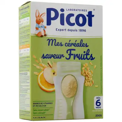 Picot Mes Céréales Farine Saveur Fruits Dès 6 Mois B/200g à Saint-Jory
