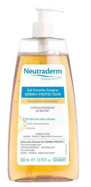 Neutraderm Gel Douche Surgras Dermo-protecteur Fl Pompe/500ml + Echantillon