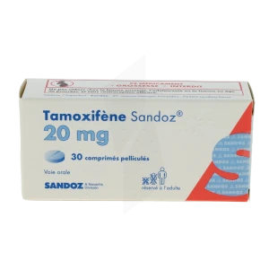 Tamoxifene Sandoz 20 Mg, Comprimé Pelliculé
