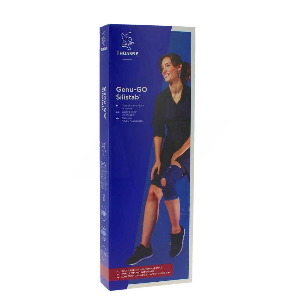 Thuasne Genu-go Silistab Genouillère élastique Rotulienne De Classe 3 Fermée Hauteur 31 Cm Taille 2