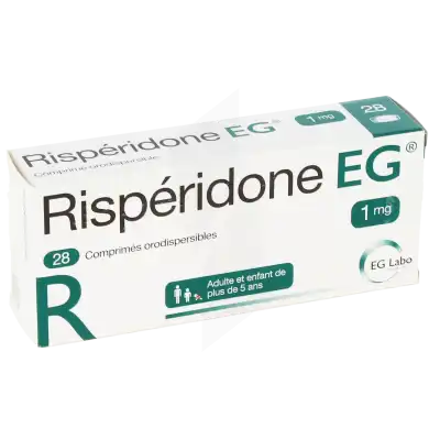 RISPERIDONE EG 1 mg, comprimé orodispersible