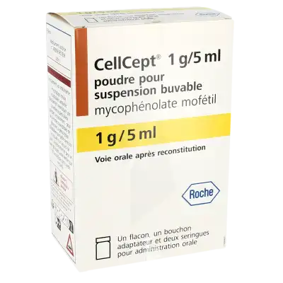 Cellcept 1 G/5 Ml, Poudre Pour Suspension Buvable à RUMILLY
