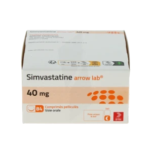 Simvastatine Arrow Lab 40 Mg, Comprimé Pelliculé