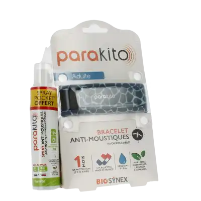 Parakito Bracelet Anti-moustique Adulte Girafe +spray Offert 30ml à COLLONGES-SOUS-SALEVE