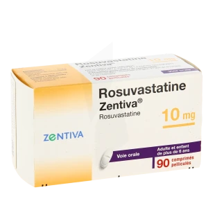 Rosuvastatine Zentiva 10 Mg, Comprimé Pelliculé