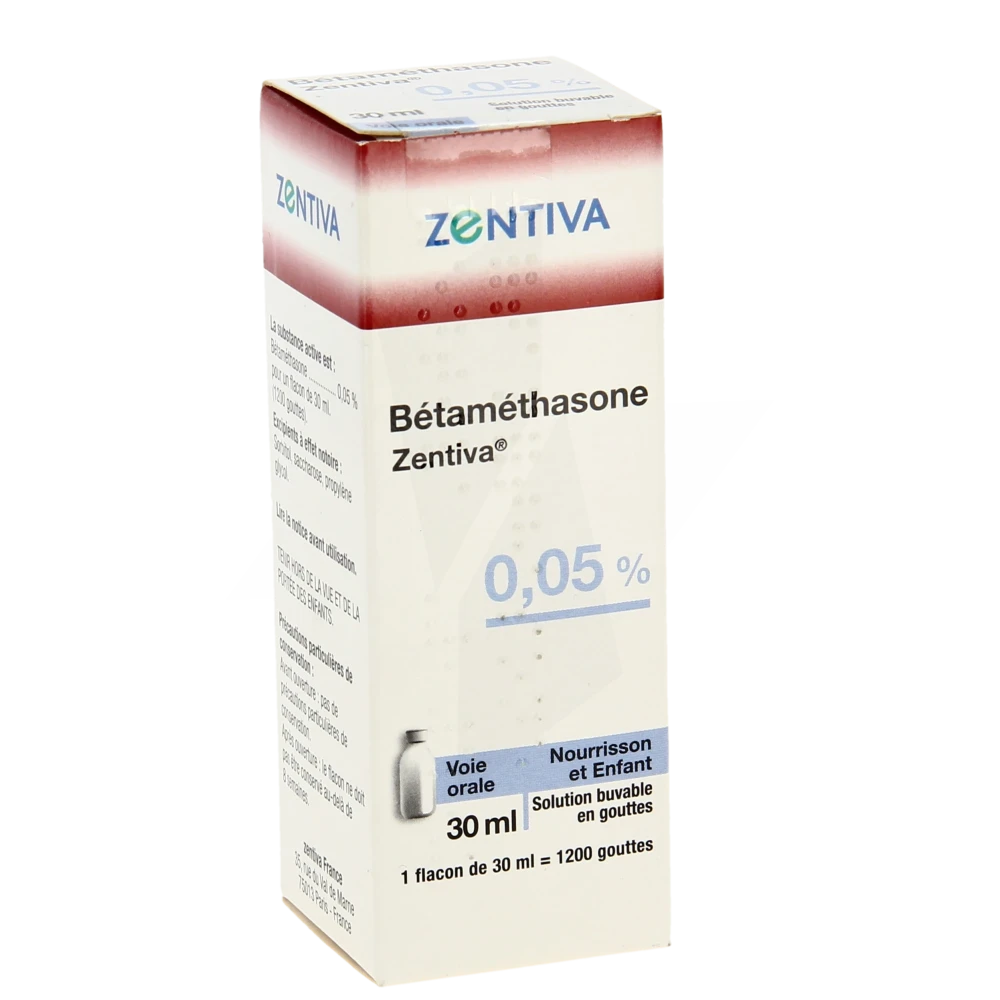 Betamethasone Zentiva 0,05 %, Solution Buvable En Gouttes