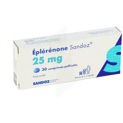 Eplerenone Sandoz 25 Mg, Comprimé Pelliculé à CUISERY