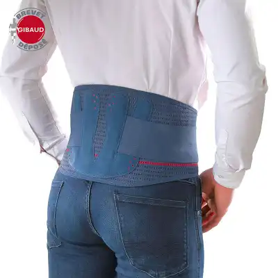 Gibaud - Lombogib Double Action - Ceinture De Soutien Lombaire - Bleu- Taille 3 - Hauteur 21cm à VILLEMUR SUR TARN