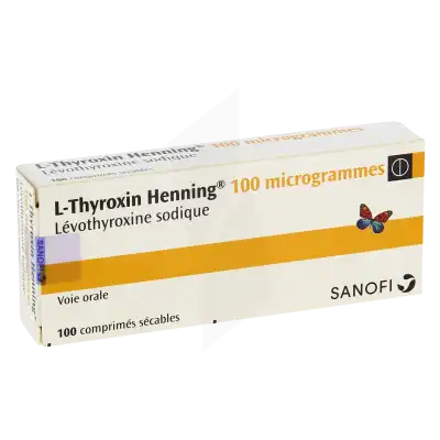 L-thyroxin Henning 100 Microgrammes, Comprimé Sécable à VILLERS-LE-LAC