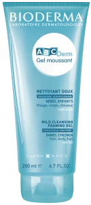 Bioderma Abcderm Gel Moussant Nettoyant Doux Bébé Visage & Corps 200ml