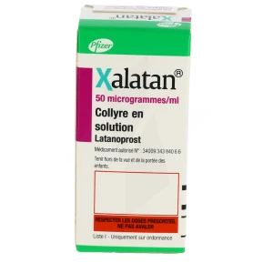 Xalatan 50 Microgrammes/ml, Collyre En Solution