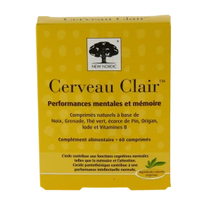 New Nordic Cerveau Clair Mémoire Concentration Comprimés B/60