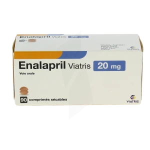 Enalapril Viatris 20 Mg, Comprimé Sécable