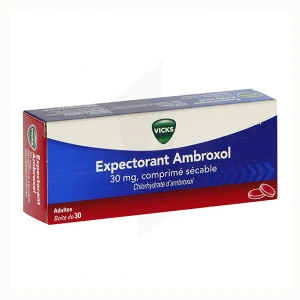 Vicks Expectorant Ambroxol 30 Mg, Comprimé Sécable
