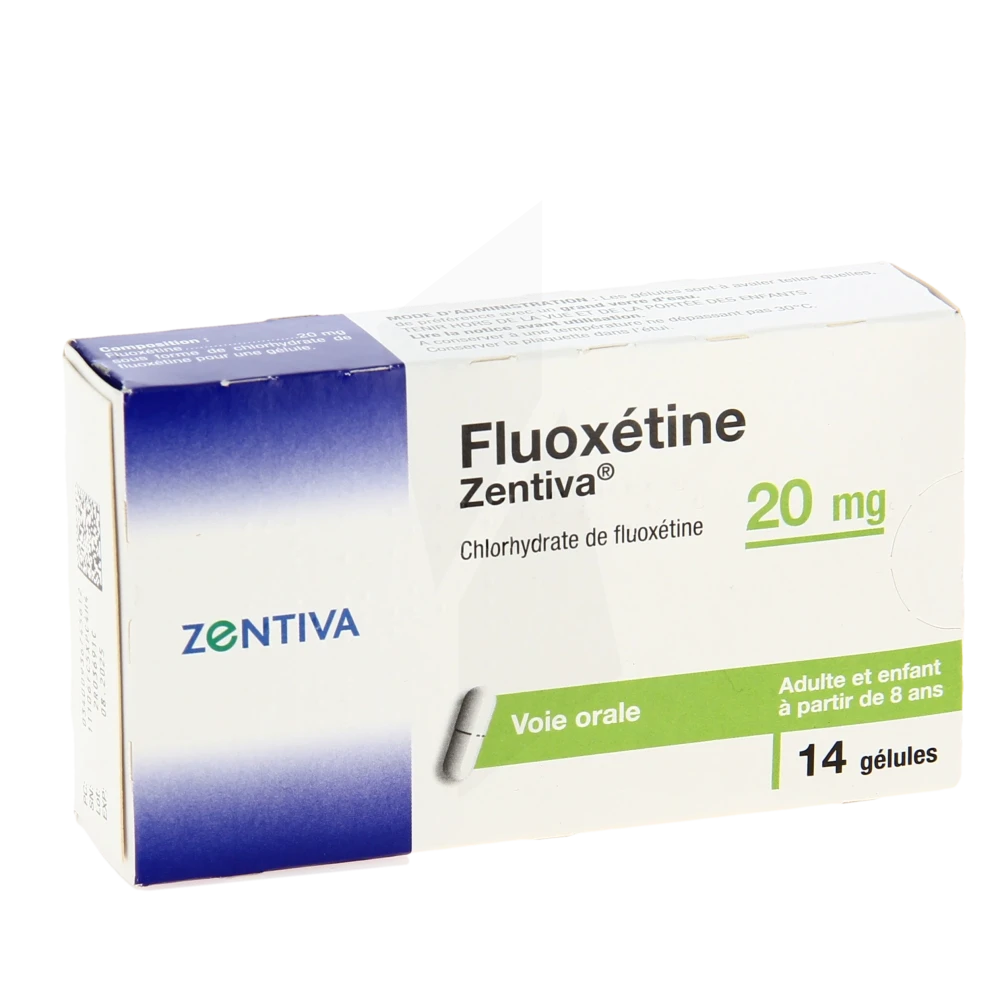 Fluoxetine Zentiva 20 Mg, Gélule