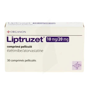 Liptruzet 10 Mg/20 Mg, Comprimé Pelliculé
