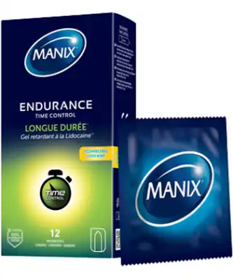 Manix Endurance Time Control Préservatif B/12 à CHENÔVE