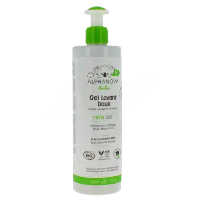 Alphanova Gel Lavant Doux Bio Pour Bébé Flacon Pompe De 400 Ml à CERNAY