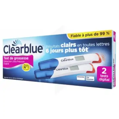 Clearblue Early Test De Grossesse Détection Précoce B/2 à Sarrebourg