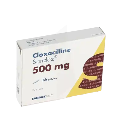 Cloxacilline Sandoz 500 Mg, Gélule à BRUGES