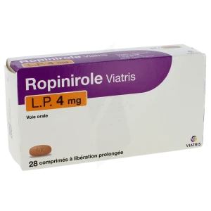 Ropinirole Viatris Lp 4 Mg, Comprimé à Libération Prolongée