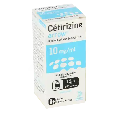 Cetirizine Arrow 10 Mg/ml, Solution Buvable En Gouttes à Abbeville