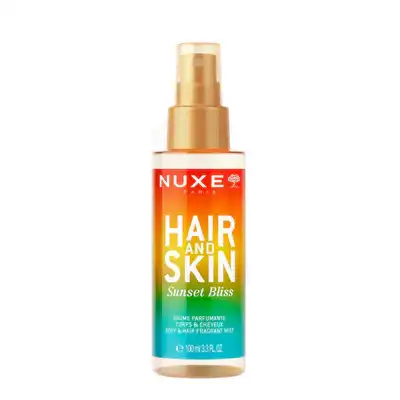 Nuxe Hair & Skin Brume Parfumante Corps Et Cheveux Sunset Bliss Spray/100ml à Salses-le-Château