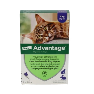 Advantage 80 Pour Chat Et Lapin, Solution Pour Spot-on