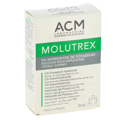 Acm Molutrex Solution Pour Application Locale Traitement Du Molluscum Contagiosum Fl Appl/3ml à Pessac