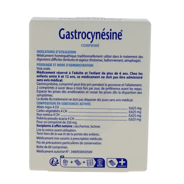 Boiron Gastrocynesine, Comprimé