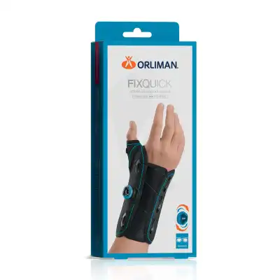Orliman Fixquick Attelle Poignet Pouce Droit Noir Taille 4 B/1 à Rueil-Malmaison