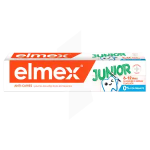Elmex Junior Dentifrice 7-12 Ans Menthe T/75ml à TOULOUSE