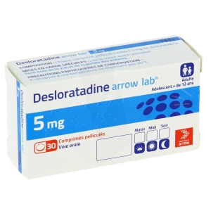 Desloratadine Arrow Lab 5 Mg, Comprimé Pelliculé