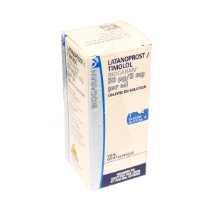 Latanoprost/timolol Biogaran 50 Microgrammes/5 Mg Par Ml, Collyre En Solution