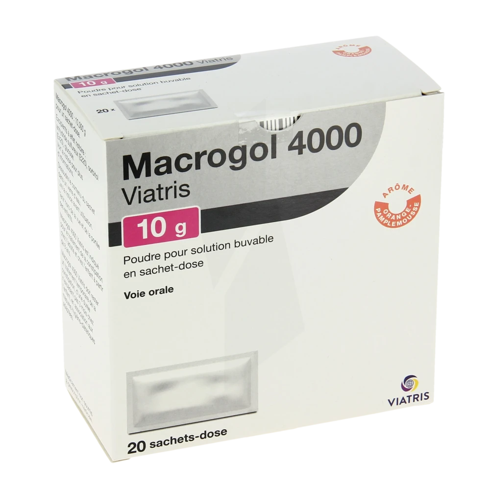 Macrogol 4000 Viatris 10 G, Poudre Pour Solution Buvable En Sachet-dose