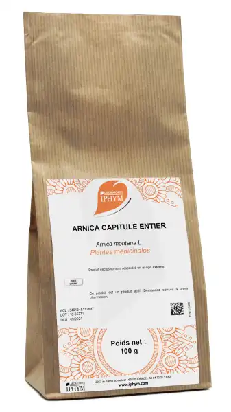 Iphym Santé Arnica Plantes En Vrac Entières Et Coupées 100g