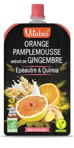 Vitabio Gourde Orange Pamplemousse Gingembre Céréales