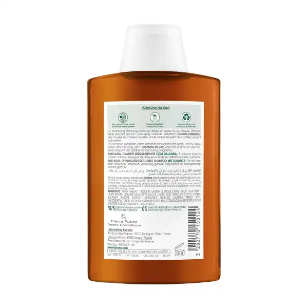 Klorane Capillaire Shampooing Galanga Fl/200ml