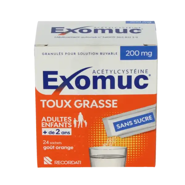 Exomuc 200 Mg, Granulés Pour Solution Buvable En Sachet