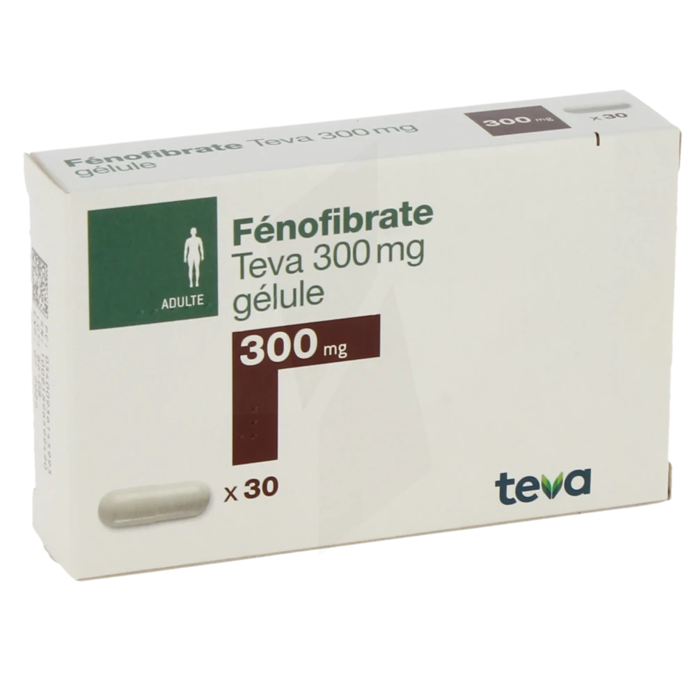 Fenofibrate Teva 300 Mg, Gélule