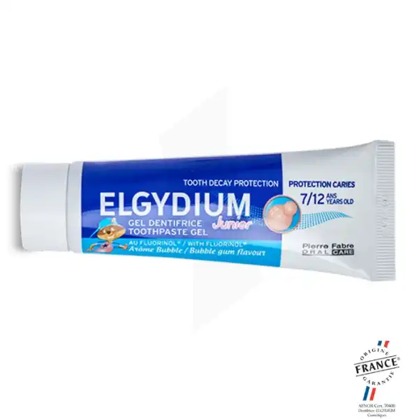Elgydium Junior Protection Caries Pâte Dentifrice Bubble 7-12ans T/50ml