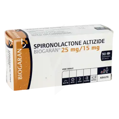 Spironolactone Biogaran 75 Mg, Comprimé Sécable à LE LAVANDOU