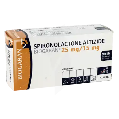 Spironolactone Biogaran 75 Mg, Comprimé Sécable à Bassens